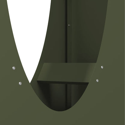 Rastrelliera per Legna da Ardere Verde Oliva 50x23x100 cm - homemem39