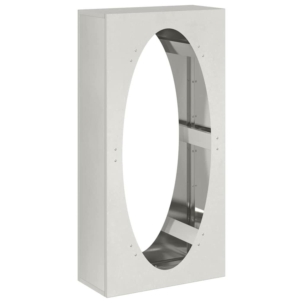 Rastrelliera per Legna da Ardere 50x23x100 cm in Acciaio Inox - homemem39