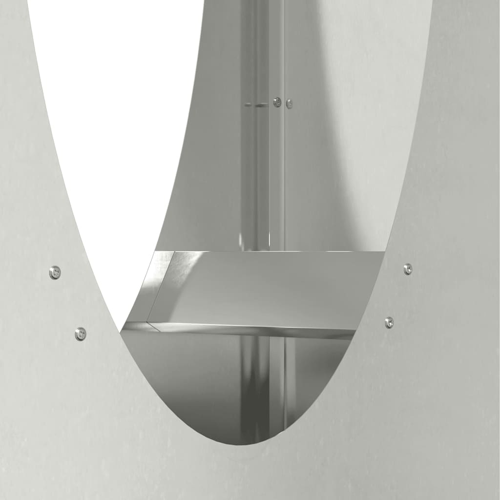 Rastrelliera per Legna da Ardere 50x23x100 cm in Acciaio Inox - homemem39