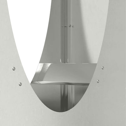 Rastrelliera per Legna da Ardere 50x23x100 cm in Acciaio Inox - homemem39