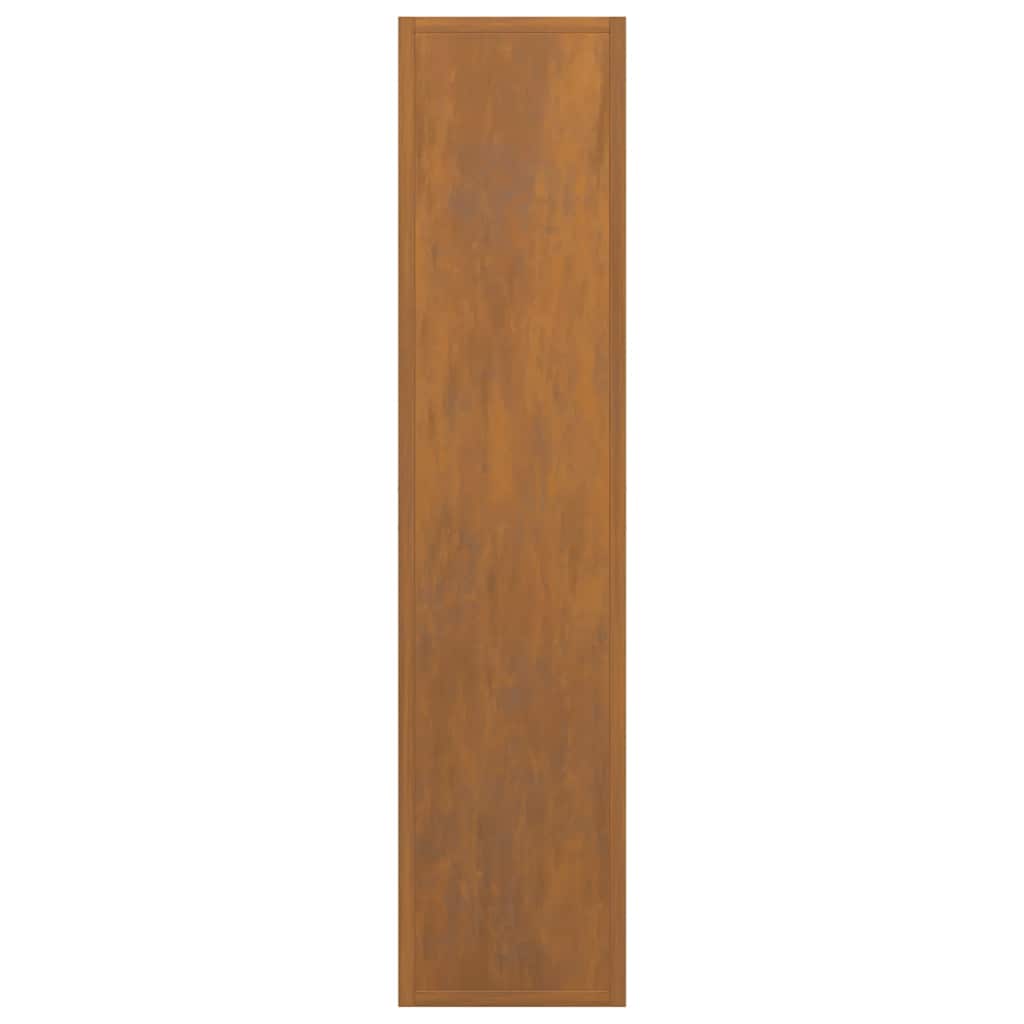 Rastrelliera per Legna da Ardere 50x23x100 cm in Acciaio Corten - homemem39