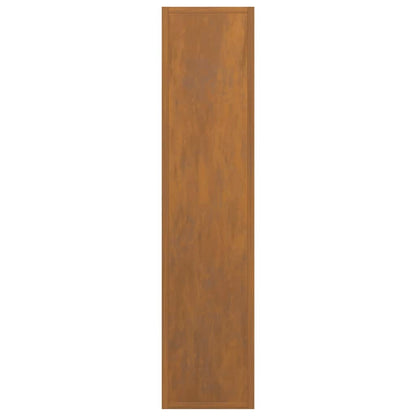 Rastrelliera per Legna da Ardere 50x23x100 cm in Acciaio Corten - homemem39