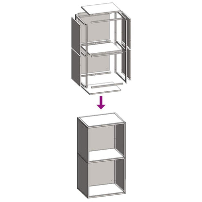 Rastrelliera per Legna da Ardere Bianca 40x30x75 cm - homemem39