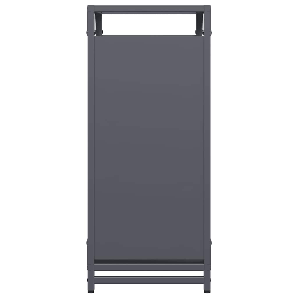 Rastrelliera per Legna da Ardere Antracite 44x28x65 cm - homemem39