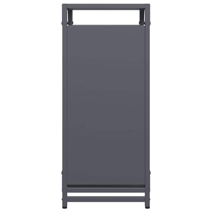 Rastrelliera per Legna da Ardere Antracite 44x28x65 cm - homemem39