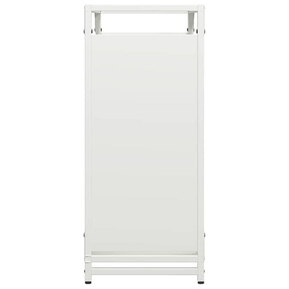 Rastrelliera per Legna da Ardere Bianca 60x28x65 cm - homemem39