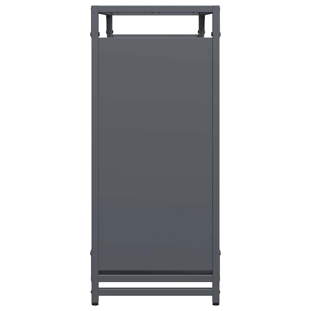 Rastrelliera per Legna da Ardere Antracite 90x28x65 cm - homemem39