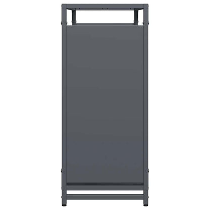 Rastrelliera per Legna da Ardere Antracite 90x28x65 cm - homemem39