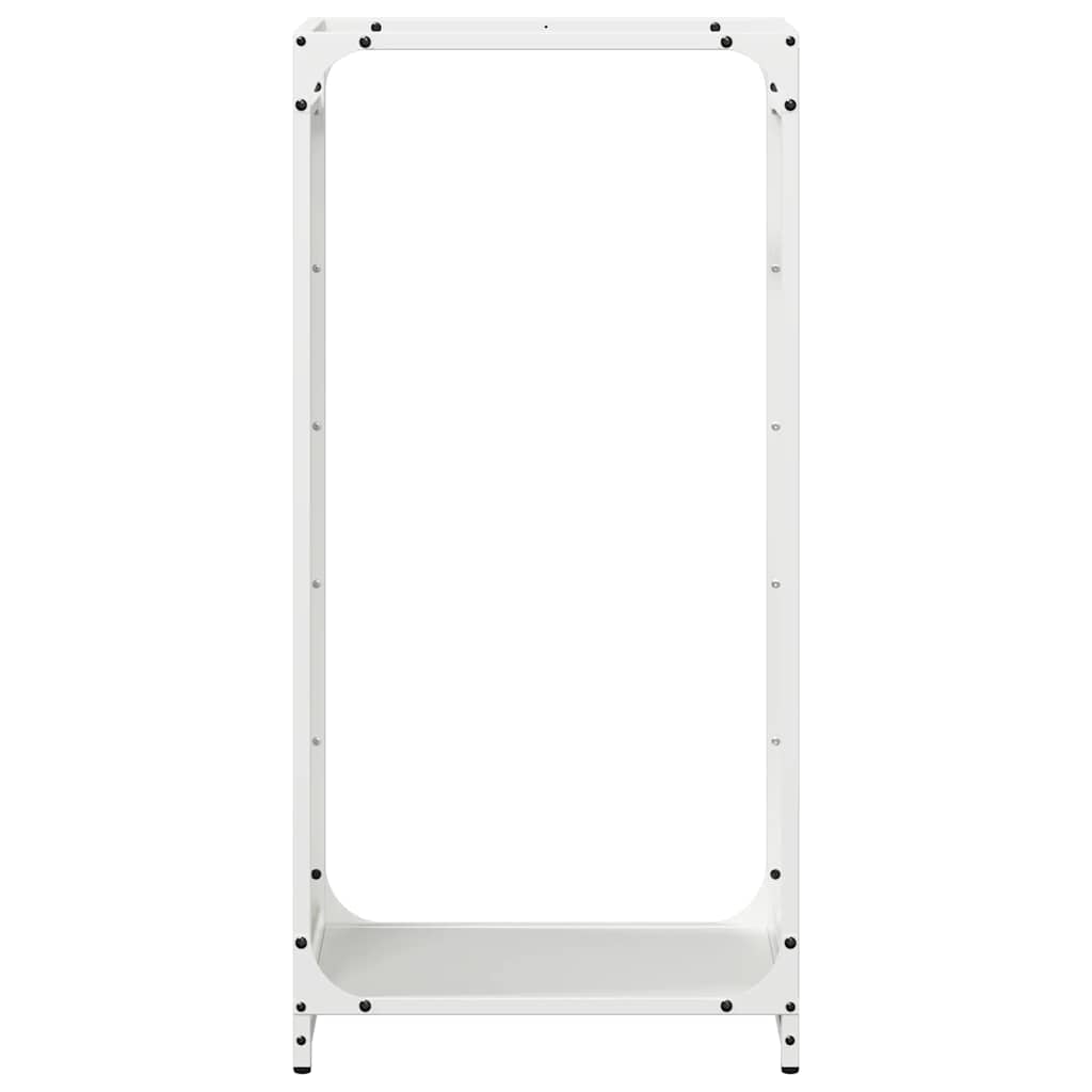 Rastrelliera per Legna da Ardere Bianca 44x28x90 cm - homemem39