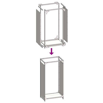 Rastrelliera per Legna da Ardere Bianca 44x28x90 cm - homemem39