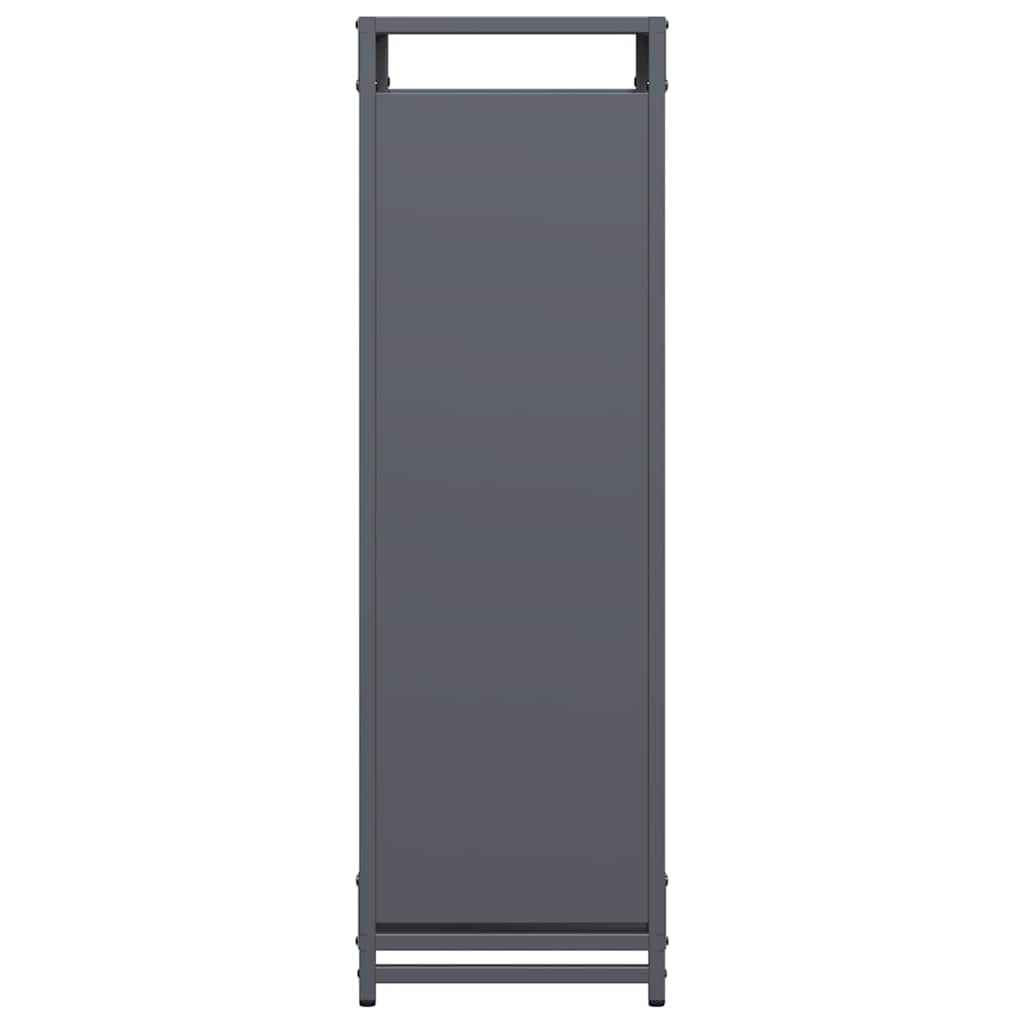 Rastrelliera per Legna da Ardere Antracite 90x28x90 cm - homemem39