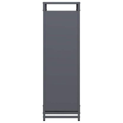 Rastrelliera per Legna da Ardere Antracite 90x28x90 cm - homemem39