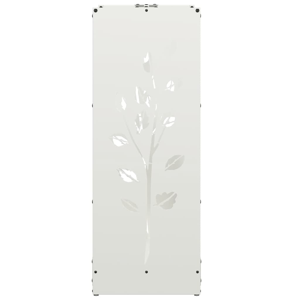 Rastrelliera per Legna da Ardere Bianca 40x30x80 cm - homemem39