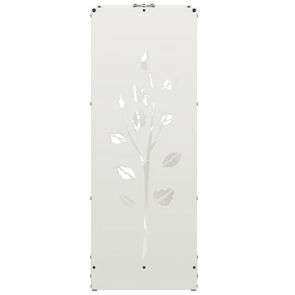 Rastrelliera per Legna da Ardere Bianca 40x30x80 cm - homemem39