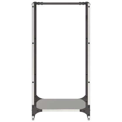 Rastrelliera per Legna da Ardere 40x30x80 cm in Acciaio Inox - homemem39