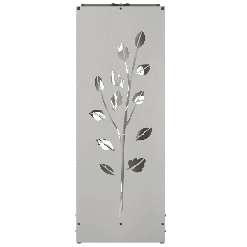 Rastrelliera per Legna da Ardere 40x30x80 cm in Acciaio Inox - homemem39