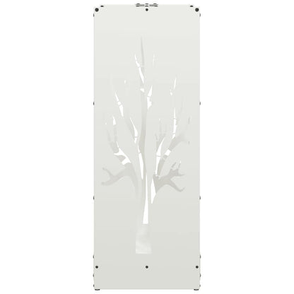 Rastrelliera per Legna da Ardere Bianca 40x30x80 cm - homemem39