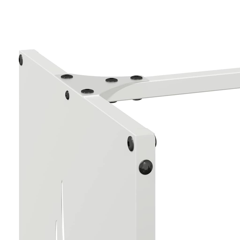 Rastrelliera per Legna da Ardere Bianca 40x30x80 cm - homemem39