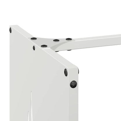 Rastrelliera per Legna da Ardere Bianca 40x30x80 cm - homemem39