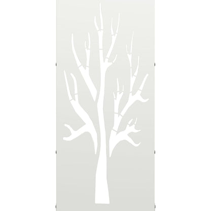 Rastrelliera per Legna da Ardere Bianca 40x30x80 cm - homemem39