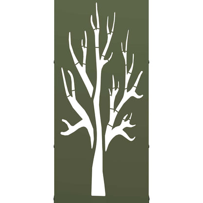 Rastrelliera per Legna da Ardere Verde Oliva 40x30x80 cm - homemem39