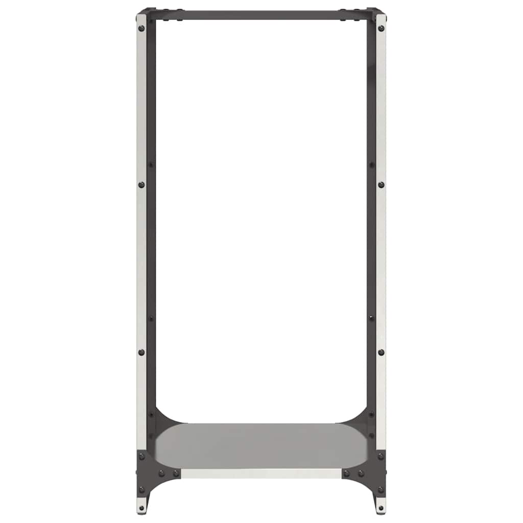 Rastrelliera per Legna da Ardere 40x30x80 cm in Acciaio Inox - homemem39