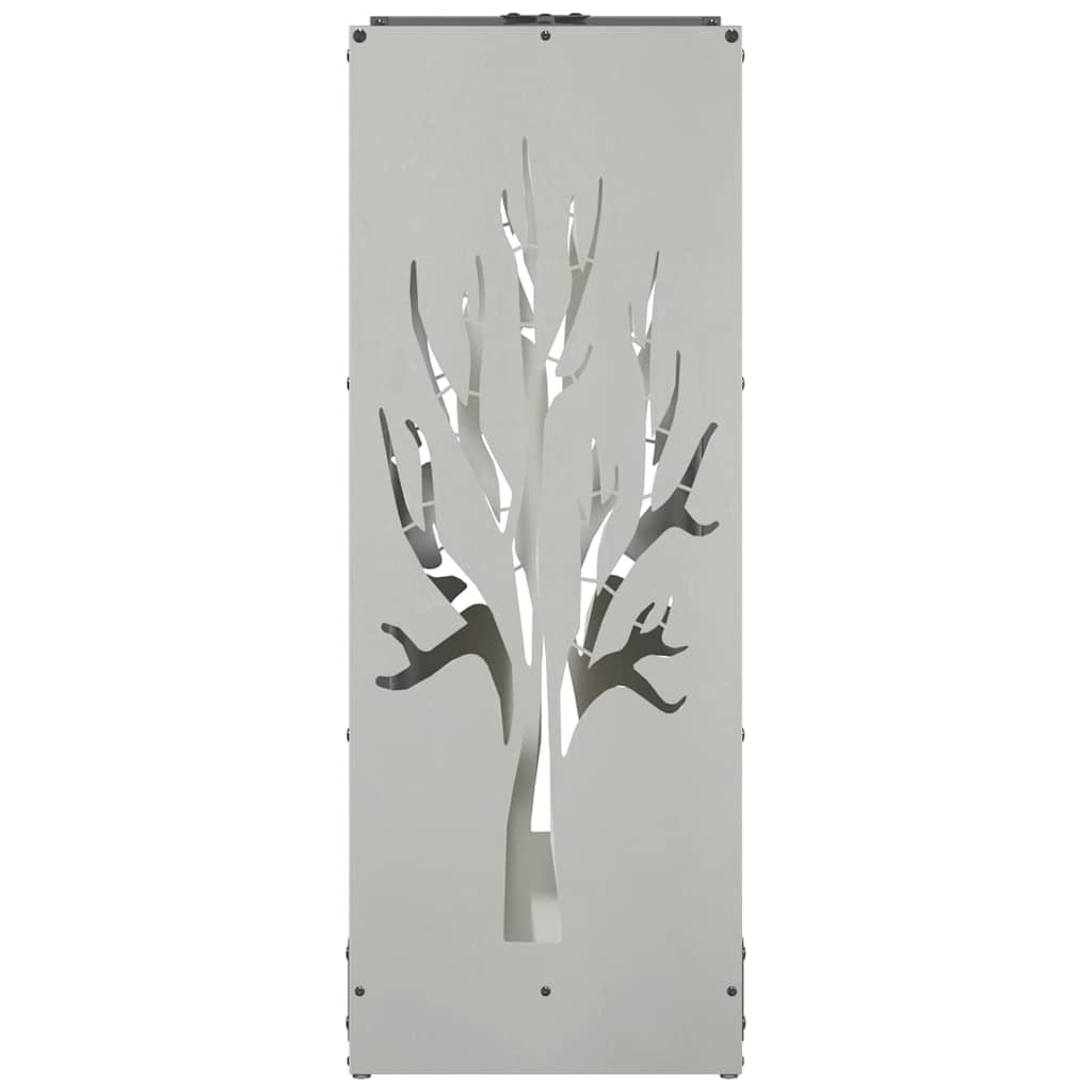 Rastrelliera per Legna da Ardere 40x30x80 cm in Acciaio Inox - homemem39