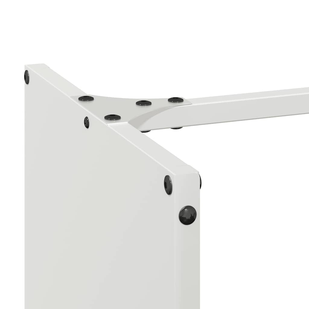 Rastrelliera per Legna da Ardere Bianca 40x30x80 cm - homemem39