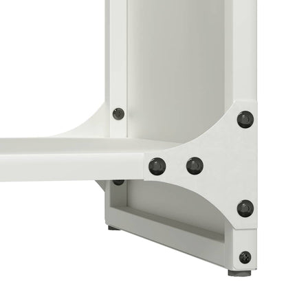 Rastrelliera per Legna da Ardere Bianca 40x30x80 cm - homemem39