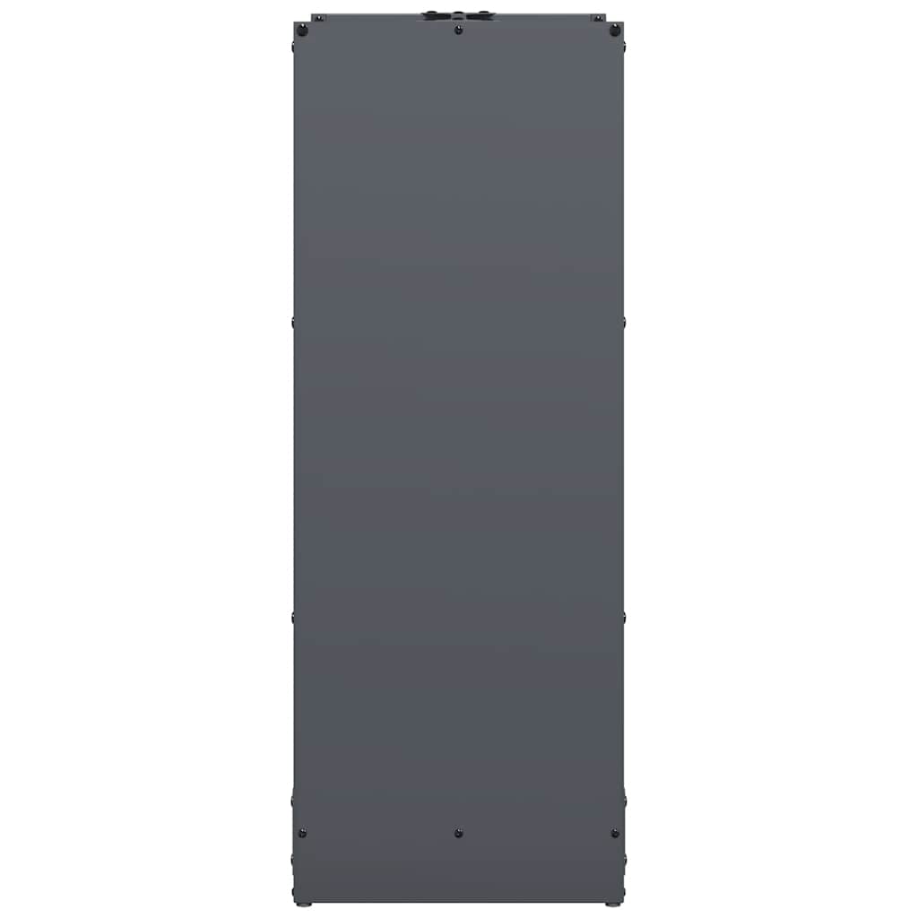 Rastrelliera per Legna da Ardere Antracite 40x30x80 cm - homemem39