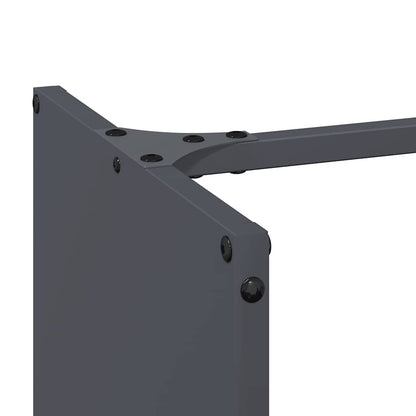 Rastrelliera per Legna da Ardere Antracite 40x30x80 cm - homemem39