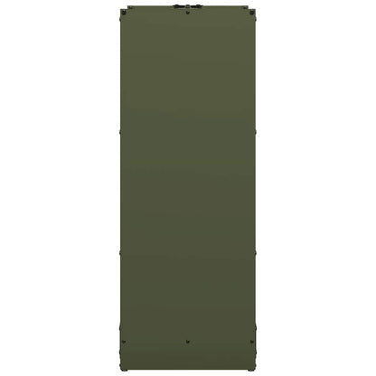 Rastrelliera per Legna da Ardere Verde Oliva 40x30x80 cm - homemem39