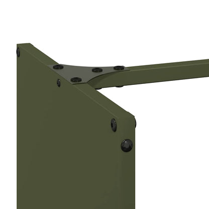 Rastrelliera per Legna da Ardere Verde Oliva 40x30x80 cm - homemem39