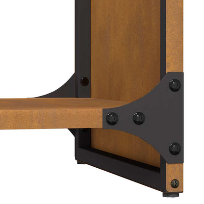 Rastrelliera per Legna da Ardere 40x30x80 cm in Acciaio Corten - homemem39