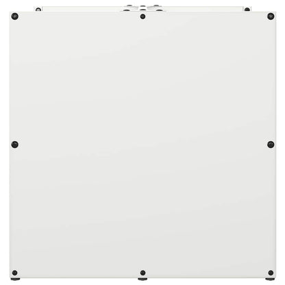 Rastrelliera per Legna da Ardere Bianca 40x40x40 cm - homemem39