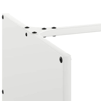 Rastrelliera per Legna da Ardere Bianca 40x40x40 cm - homemem39