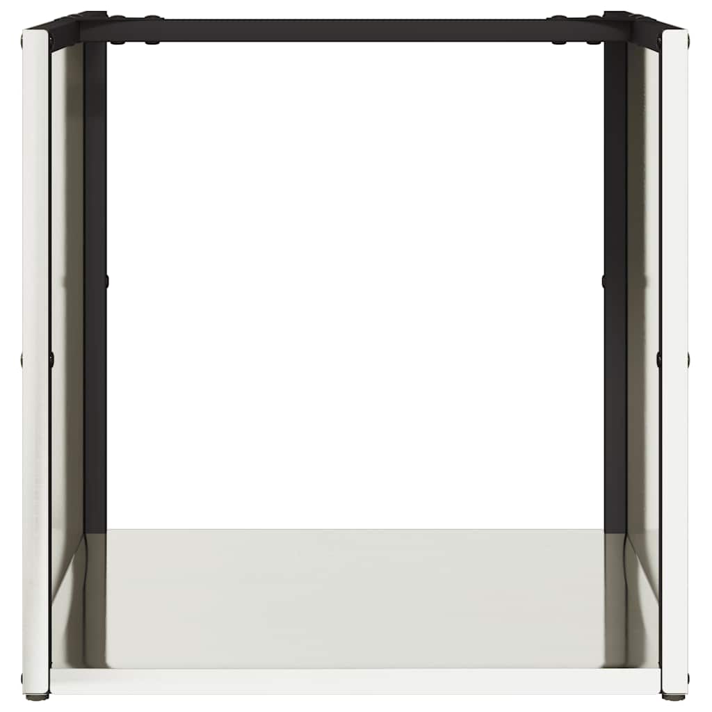 Rastrelliera per Legna da Ardere 40x40x40 cm in Acciaio Inox - homemem39