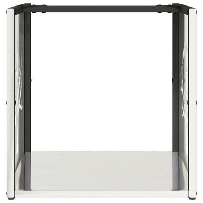 Rastrelliera per Legna da Ardere 40x40x40 cm in Acciaio Inox