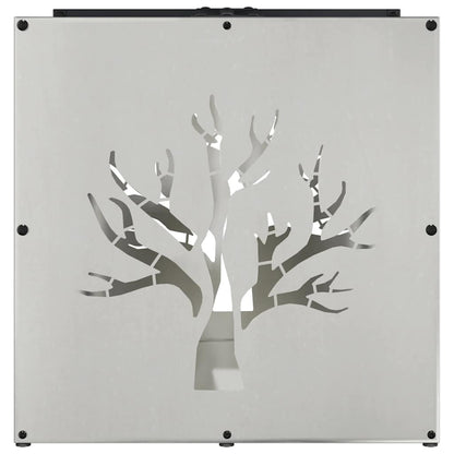 Rastrelliera per Legna da Ardere 40x40x40 cm in Acciaio Inox - homemem39