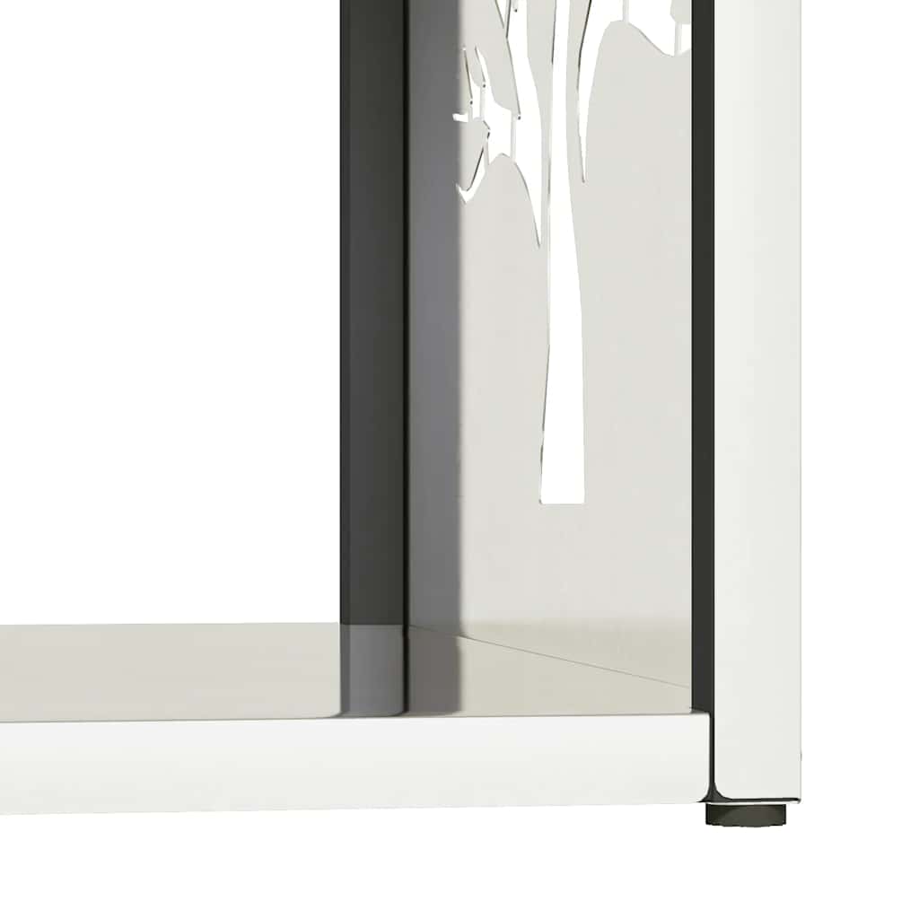 Rastrelliera per Legna da Ardere 40x40x40 cm in Acciaio Inox - homemem39