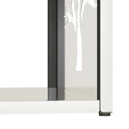 Rastrelliera per Legna da Ardere 40x40x40 cm in Acciaio Inox - homemem39