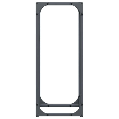 Rastrelliera per Legna da Ardere Antracite 25x25x60 cm - homemem39