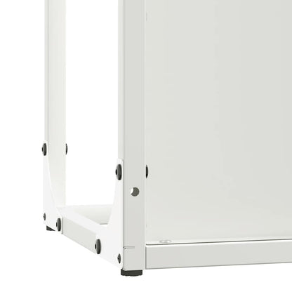 Rastrelliera per Legna da Ardere Bianca 25x25x100 cm - homemem39