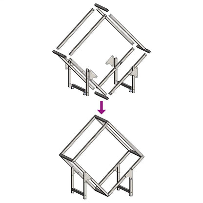 Rastrelliera per Legna da Ardere Verde Oliva 50x25x50 cm - homemem39