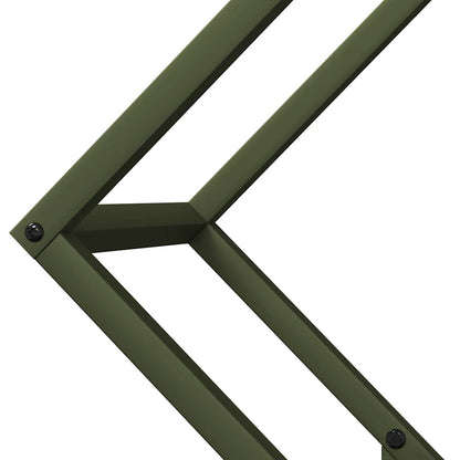 Rastrelliera per Legna da Ardere Verde Oliva 60x25x60 cm - homemem39