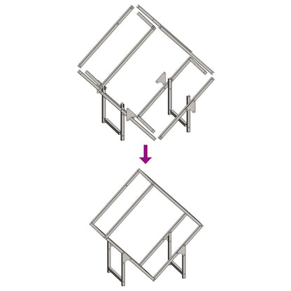 Rastrelliera per Legna da Ardere Verde Oliva 60x25x60 cm - homemem39