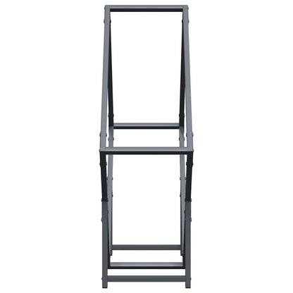 Rastrelliera per Legna da Ardere Antracite 80x25x80 cm - homemem39