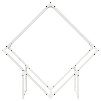 Rastrelliera per Legna da Ardere Bianca 100x25x100 cm - homemem39