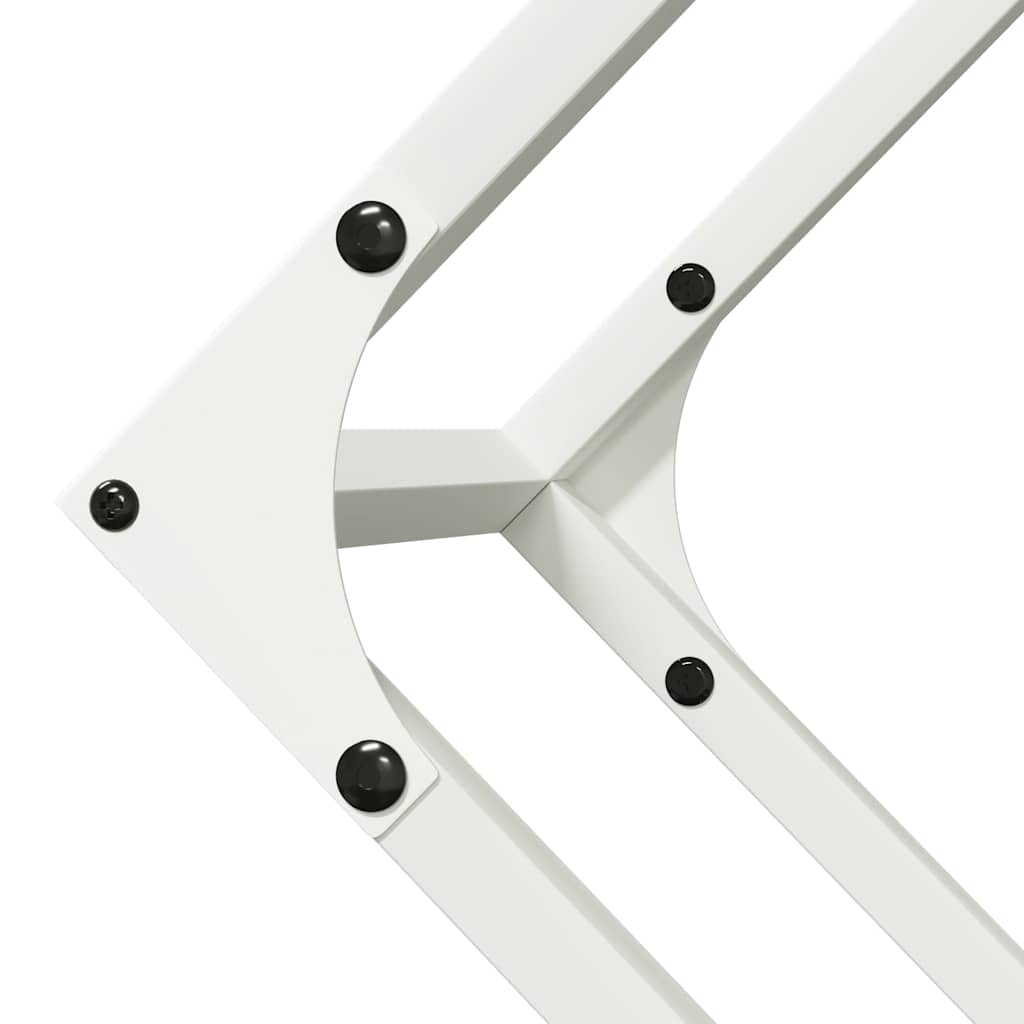 Rastrelliera per Legna da Ardere Bianca 100x25x100 cm - homemem39