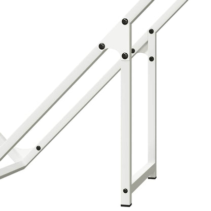 Rastrelliera per Legna da Ardere Bianca 100x25x100 cm - homemem39